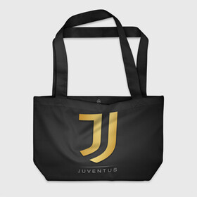 Пляжная сумка 3D с принтом Juventus Gold Edition , 100% полиэстер | застегивается на металлическую кнопку; внутренний карман застегивается на молнию. Стенки укреплены специальным мягким материалом, чтобы защитить содержимое от несильных ударов
 | champions | italy | jeep | juventus | league | италия | лига | чемпионов | ювентус
