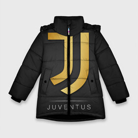 Зимняя куртка для девочек 3D с принтом Juventus Gold Edition , ткань верха — 100% полиэстер; подклад — 100% полиэстер, утеплитель — 100% полиэстер. | длина ниже бедра, удлиненная спинка, воротник стойка и отстегивающийся капюшон. Есть боковые карманы с листочкой на кнопках, утяжки по низу изделия и внутренний карман на молнии. 

Предусмотрены светоотражающий принт на спинке, радужный светоотражающий элемент на пуллере молнии и на резинке для утяжки. | champions | italy | jeep | juventus | league | италия | лига | чемпионов | ювентус