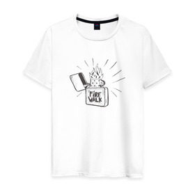 Мужская футболка хлопок с принтом Firewalk , 100% хлопок | прямой крой, круглый вырез горловины, длина до линии бедер, слегка спущенное плечо. | life is strange