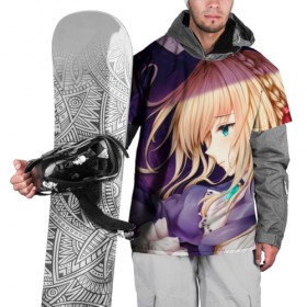 Накидка на куртку 3D с принтом Аниме , 100% полиэстер |  | anime | violet evergarden | вайолет эвергарден