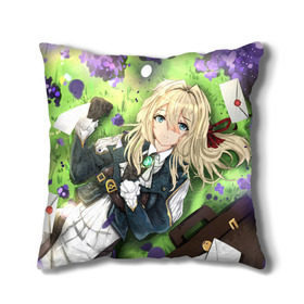 Подушка 3D с принтом Violet Evergarden , наволочка – 100% полиэстер, наполнитель – холлофайбер (легкий наполнитель, не вызывает аллергию). | состоит из подушки и наволочки. Наволочка на молнии, легко снимается для стирки | Тематика изображения на принте: anime | violet evergarden | аниме | вайолет эвергарден