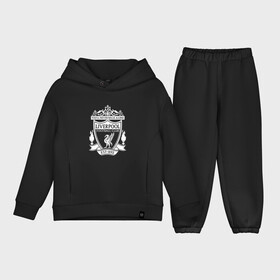 Детский костюм хлопок Oversize с принтом Liverpool FC ,  |  | england | football | liverpool fc | logo | sport | англия | ливерпуль | лига | лого | спорт | фк | футбол | футбольный клуб | эмблема