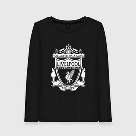 Женский лонгслив хлопок с принтом Liverpool FC , 100% хлопок |  | england | football | liverpool fc | logo | sport | англия | ливерпуль | лига | лого | спорт | фк | футбол | футбольный клуб | эмблема