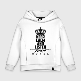 Детское худи Oversize хлопок с принтом Keep calm and listen Tokio Hotel , френч-терри — 70% хлопок, 30% полиэстер. Мягкий теплый начес внутри —100% хлопок | боковые карманы, эластичные манжеты и нижняя кромка, капюшон на магнитной кнопке | hotel | island | tokio | tokio hotel | альтернативный | билл каулитц | георг листинг | группа | густав шефер | отель | пауэр | поп | рок | синти | синтипоп | токийский | токио | том каулитц | хотель