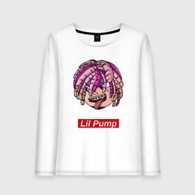 Женский лонгслив хлопок с принтом Lil Pump , 100% хлопок |  | face | gang | lil | pump | rap | качер | лил | маленький | насос | памп | репер | рэпер | рэппер | с дредами