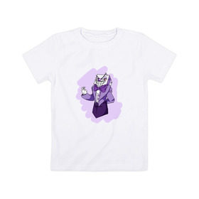 Детская футболка хлопок с принтом King Dice , 100% хлопок | круглый вырез горловины, полуприлегающий силуэт, длина до линии бедер | cuphead | капхед | компьтерная игра