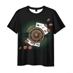 Мужская футболка 3D с принтом Покер Старс , 100% полиэфир | прямой крой, круглый вырез горловины, длина до линии бедер | Тематика изображения на принте: игра | казино | каре | карты | роял | сет | стрит | туз | удача | флеш | фул | хаус