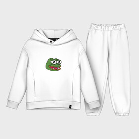 Детский костюм хлопок Oversize с принтом Pepe frog ,  |  | meme pepe мем прикол лягушка