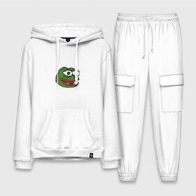 Мужской костюм хлопок с толстовкой с принтом Pepe frog ,  |  | meme pepe мем прикол лягушка