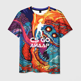 Мужская футболка 3D с принтом Айдар в стиле CS GO , 100% полиэфир | прямой крой, круглый вырез горловины, длина до линии бедер | имена | скоростной зверь