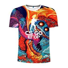 Мужская футболка 3D спортивная с принтом Егор в стиле CS GO , 100% полиэстер с улучшенными характеристиками | приталенный силуэт, круглая горловина, широкие плечи, сужается к линии бедра | имена | скоростной зверь
