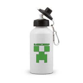 Бутылка спортивная с принтом Александр - Minecraft , металл | емкость — 500 мл, в комплекте две пластиковые крышки и карабин для крепления | 