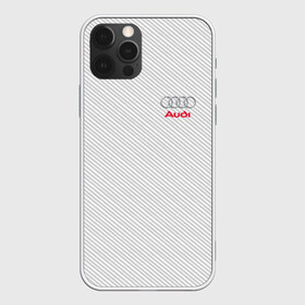 Чехол для iPhone 12 Pro Max с принтом AUDI CARBON , Силикон |  | ауди | марка | машины