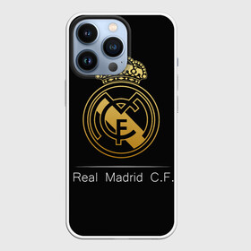 Чехол для iPhone 13 Pro с принтом Real Gold Edition ,  |  | Тематика изображения на принте: champions | league | madrid | real | spain | испания | лига | мадрид | реал | чемпионов