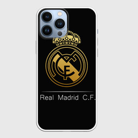 Чехол для iPhone 13 Pro Max с принтом Real Gold Edition ,  |  | Тематика изображения на принте: champions | league | madrid | real | spain | испания | лига | мадрид | реал | чемпионов