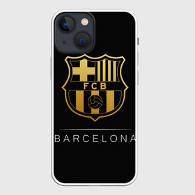 Чехол для iPhone 13 mini с принтом Barcelona Gold Edition ,  |  | barcelona | champions | gold | league | spain | style | барселона | испания | лига | чемпионов