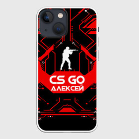 Чехол для iPhone 13 mini с принтом Counter Strike Алексей ,  |  | awp | counter strike | cs go | game | name | skin | авп | алексей | игры | имена | имя | лёха | линии | монстр | оружие | скин | текстуры