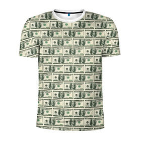 Мужская футболка 3D спортивная с принтом Доллары , 100% полиэстер с улучшенными характеристиками | приталенный силуэт, круглая горловина, широкие плечи, сужается к линии бедра | Тематика изображения на принте: dollars | money | usa | деньги | доллар | паттерн | сша