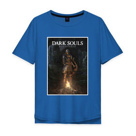 Мужская футболка хлопок Oversize с принтом Dark Souls Remastered , 100% хлопок | свободный крой, круглый ворот, “спинка” длиннее передней части | dark souls | praise the sun | you died | дарк соулс | темные души