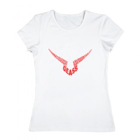Женская футболка хлопок с принтом Code Geass_7 , 100% хлопок | прямой крой, круглый вырез горловины, длина до линии бедер, слегка спущенное плечо | код гиасс | лелуш | лелуш ламперуж