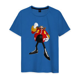 Мужская футболка хлопок с принтом Doctor Eggman , 100% хлопок | прямой крой, круглый вырез горловины, длина до линии бедер, слегка спущенное плечо. | 