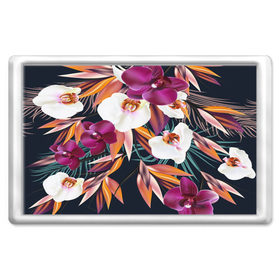 Магнит 45*70 с принтом Орхидея , Пластик | Размер: 78*52 мм; Размер печати: 70*45 | flower | букет | краски | орхидеи | природа | текстуры | тропики | тропический | цветочки | цветы