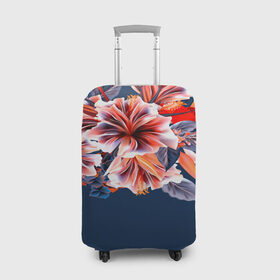 Чехол для чемодана 3D с принтом Цветочная мода , 86% полиэфир, 14% спандекс | двустороннее нанесение принта, прорези для ручек и колес | flower | букет | краски | орхидеи | природа | текстуры | тропики | тропический | цветочки | цветы