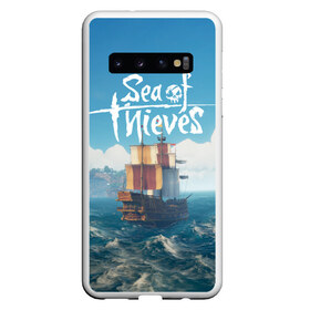 Чехол для Samsung Galaxy S10 с принтом Sea of Thieves , Силикон | Область печати: задняя сторона чехла, без боковых панелей | Тематика изображения на принте: pirates | sea of thieves | пираты
