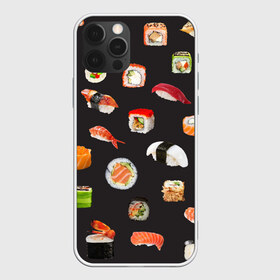 Чехол для iPhone 12 Pro Max с принтом Суши , Силикон |  | Тематика изображения на принте: food | rolls | sushi | tokyo | еда | роллы | суши | токио