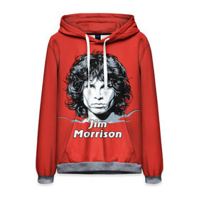 Мужская толстовка 3D с принтом Jim Morrison , 100% полиэстер | двухслойный капюшон со шнурком для регулировки, мягкие манжеты на рукавах и по низу толстовки, спереди карман-кенгуру с мягким внутренним слоем. | Тематика изображения на принте: the doors | автор песен | вокалист | джим моррисон | звезда | музыка | певец | поэт | рок | рок музыка | фронтмен