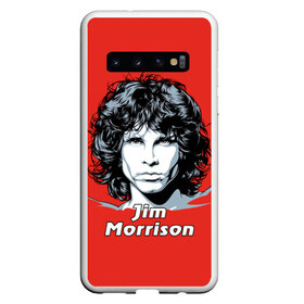 Чехол для Samsung Galaxy S10 с принтом Jim Morrison , Силикон | Область печати: задняя сторона чехла, без боковых панелей | Тематика изображения на принте: the doors | автор песен | вокалист | джим моррисон | звезда | музыка | певец | поэт | рок | рок музыка | фронтмен