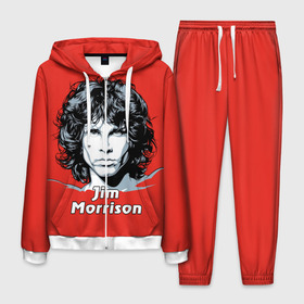 Мужской костюм 3D с принтом Jim Morrison , 100% полиэстер | Манжеты и пояс оформлены тканевой резинкой, двухслойный капюшон со шнурком для регулировки, карманы спереди | the doors | автор песен | вокалист | джим моррисон | звезда | музыка | певец | поэт | рок | рок музыка | фронтмен