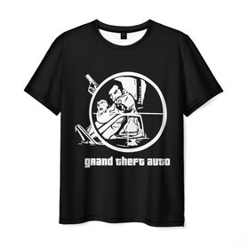 Мужская футболка 3D с принтом GTA 3 - Заложник , 100% полиэфир | прямой крой, круглый вырез горловины, длина до линии бедер | 3 | claude | grand theft auto | gta | gta 3 | gta iii | гта
