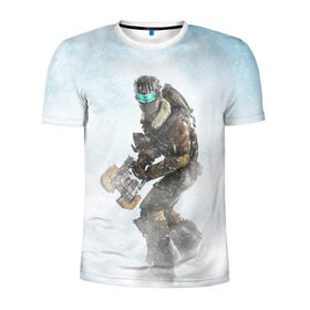 Мужская футболка 3D спортивная с принтом Dead Space , 100% полиэстер с улучшенными характеристиками | приталенный силуэт, круглая горловина, широкие плечи, сужается к линии бедра | Тематика изображения на принте: dead | space | айзек | вирус | зомби | игра | ишимура | кларк | космос | костюм | мёртвый | монстр