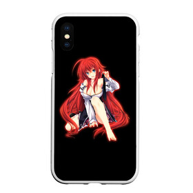 Чехол для iPhone XS Max матовый с принтом Rias Gremory , Силикон | Область печати: задняя сторона чехла, без боковых панелей | Тематика изображения на принте: high school dxd | демоны старшей школы | исибуми итиэйи