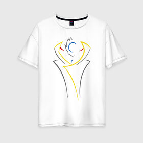 Женская футболка хлопок Oversize с принтом Zero , 100% хлопок | свободный крой, круглый ворот, спущенный рукав, длина до линии бедер
 | 