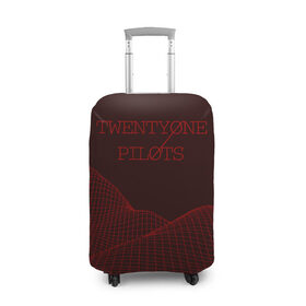 Чехол для чемодана 3D с принтом twenty one pilots , 86% полиэфир, 14% спандекс | двустороннее нанесение принта, прорези для ручек и колес | 