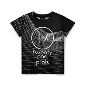 Детская футболка 3D с принтом twenty one pilots , 100% гипоаллергенный полиэфир | прямой крой, круглый вырез горловины, длина до линии бедер, чуть спущенное плечо, ткань немного тянется | Тематика изображения на принте: rock | t.o.p. | top | twenty one pilots | рок