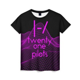 Женская футболка 3D с принтом twenty one pilots neon music , 100% полиэфир ( синтетическое хлопкоподобное полотно) | прямой крой, круглый вырез горловины, длина до линии бедер | группа | инди поп | синти поп