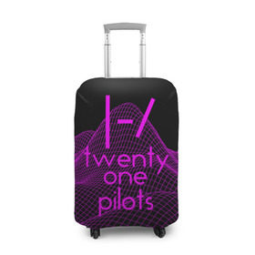 Чехол для чемодана 3D с принтом twenty one pilots neon music , 86% полиэфир, 14% спандекс | двустороннее нанесение принта, прорези для ручек и колес | группа | инди поп | синти поп