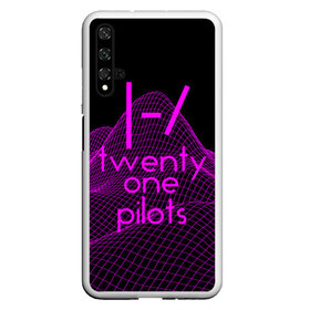 Чехол для Honor 20 с принтом twenty one pilots neon music , Силикон | Область печати: задняя сторона чехла, без боковых панелей | Тематика изображения на принте: группа | инди поп | синти поп