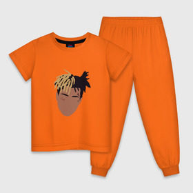 Детская пижама хлопок с принтом XXXTENTACION Minimal , 100% хлопок |  брюки и футболка прямого кроя, без карманов, на брюках мягкая резинка на поясе и по низу штанин
 | xxxtentacion minimal