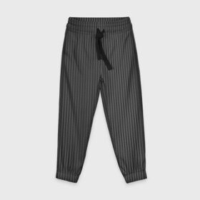 Детские брюки 3D с принтом Black&White 3 , 100% полиэстер | манжеты по низу, эластичный пояс регулируется шнурком, по бокам два кармана без застежек, внутренняя часть кармана из мелкой сетки | black | blackwhite | white | белое | линии | полоски | черное