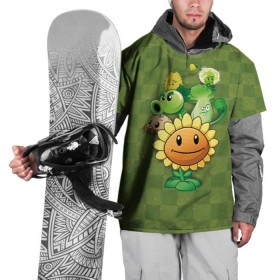 Накидка на куртку 3D с принтом Plants vs Zombies , 100% полиэстер |  | Тематика изображения на принте: plants | plants vs zombies | zombies | зомби против растений