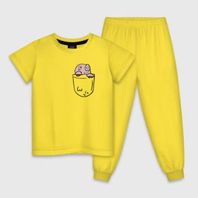 Детская пижама хлопок с принтом Pig Sins pocket , 100% хлопок |  брюки и футболка прямого кроя, без карманов, на брюках мягкая резинка на поясе и по низу штанин
 | anime | nanatsu no taizai | seven deadly sins | аниме