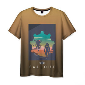 Мужская футболка 3D с принтом Fallout 4 art , 100% полиэфир | прямой крой, круглый вырез горловины, длина до линии бедер | fallout | игры | пк | пустошь | фалаут | фолаут