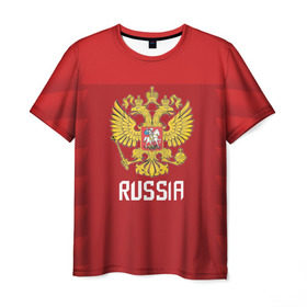 Мужская футболка 3D с принтом Olympic Russia 2018 , 100% полиэфир | прямой крой, круглый вырез горловины, длина до линии бедер | 