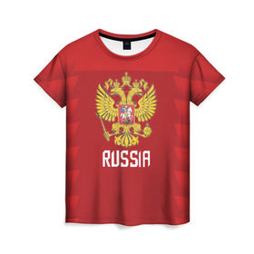 Женская футболка 3D с принтом Olympic Russia 2018 , 100% полиэфир ( синтетическое хлопкоподобное полотно) | прямой крой, круглый вырез горловины, длина до линии бедер | 