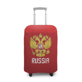 Чехол для чемодана 3D с принтом Olympic Russia 2018 , 86% полиэфир, 14% спандекс | двустороннее нанесение принта, прорези для ручек и колес | 