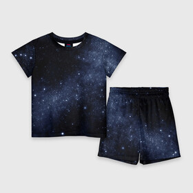Детский костюм с шортами 3D с принтом Звёздное небо ,  |  | вселенная | звёзды | земля | космос | плеяды | пространство